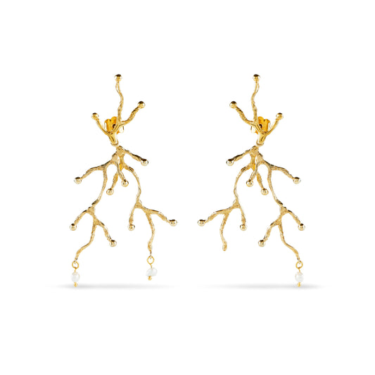 Brincos Ondas de Pérola