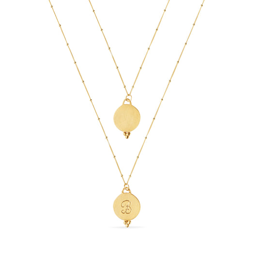 Gratitude pendant with letter