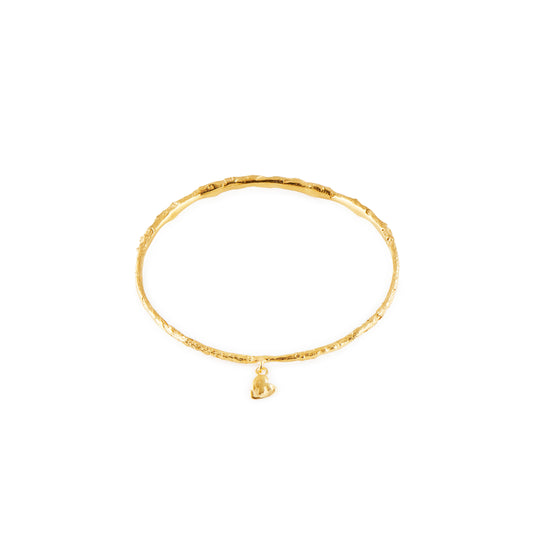 Pulseira Coração < tipo escrava com berloque>