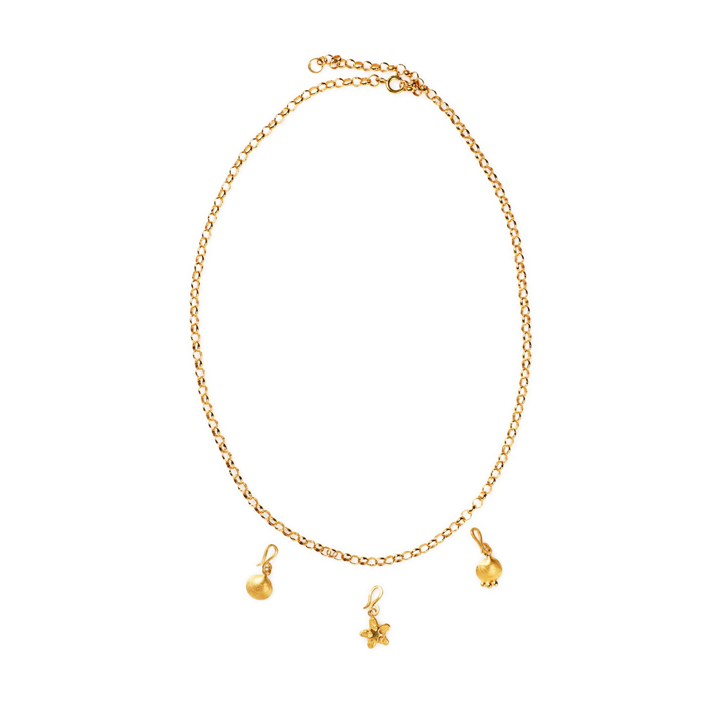 Berloque Concha com pepitas