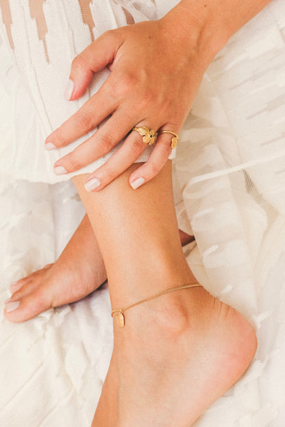 Pulseira de tornozelo Conchas