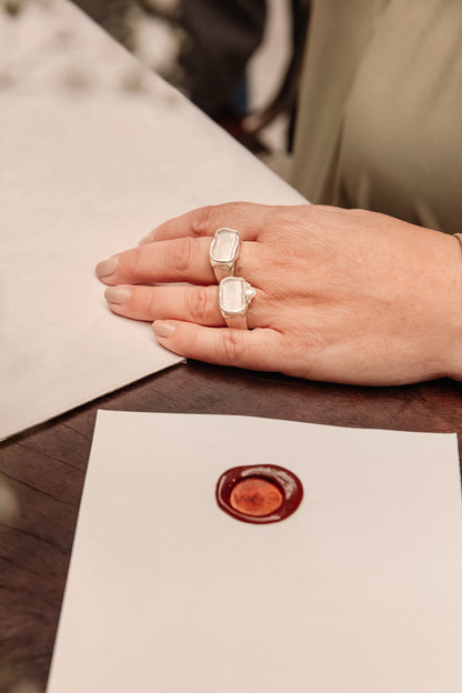 Anel Empatia com pérola