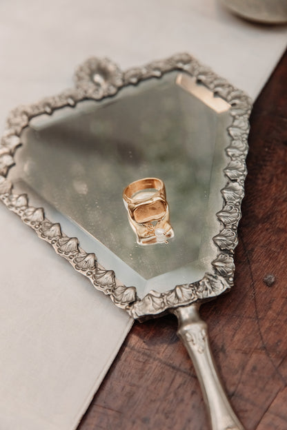 Anel Empatia com pérola