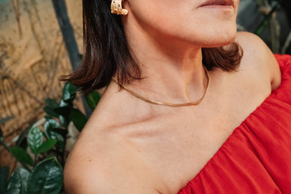 Wide hoop earrings Gratitude - Special Edition