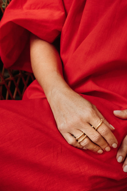 Anel 2 voltas com 2 pedras