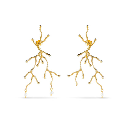 Brincos Ondas de Pérola