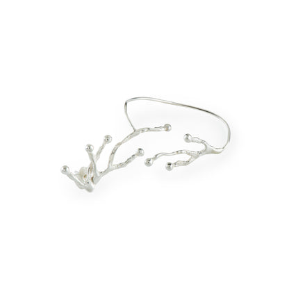 Single ear cuff earring, Underwater Garden design.