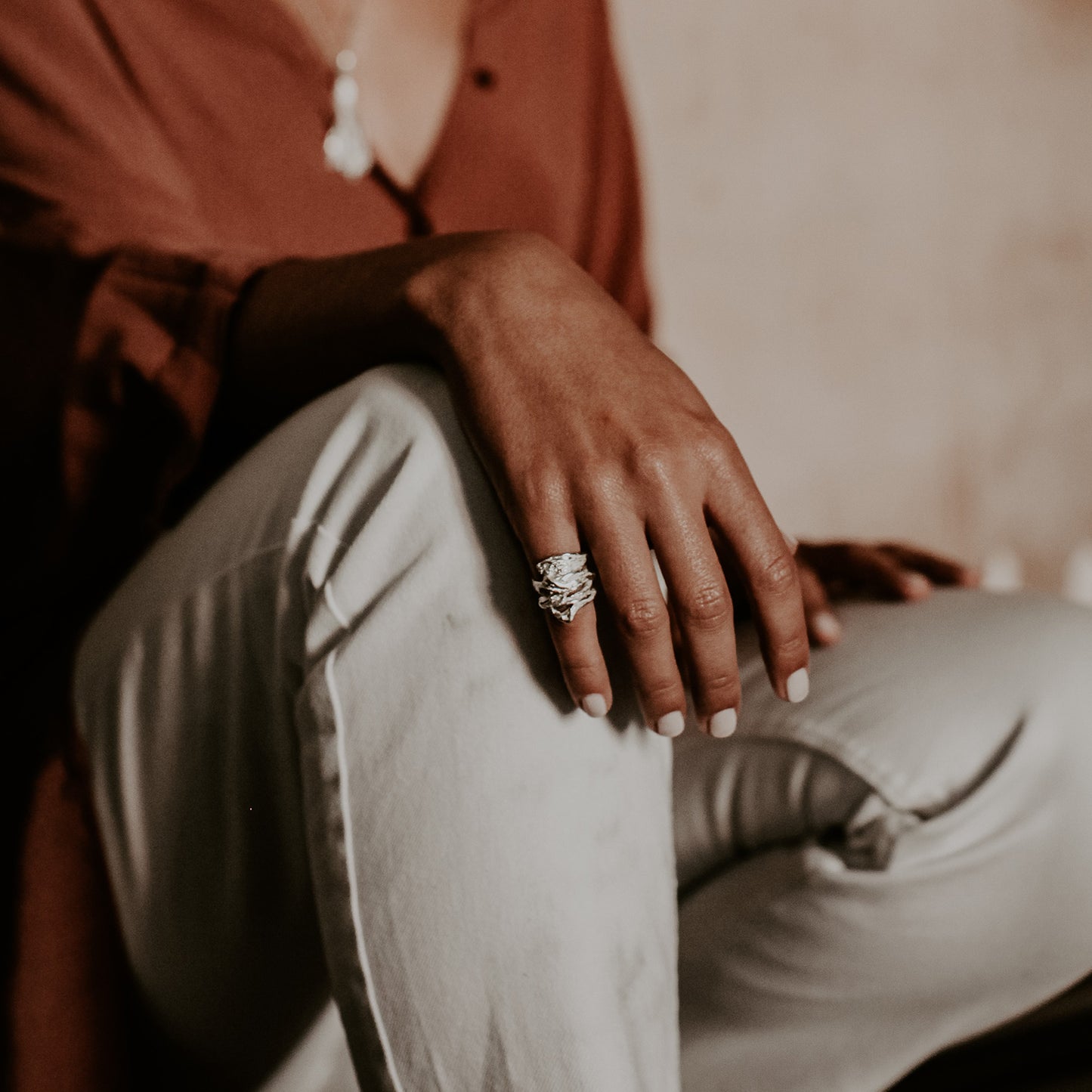 Anel de mindinho Água