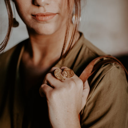 Poppy XL Earth Ring