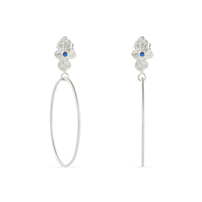 Argolas XL Cruz com pedras