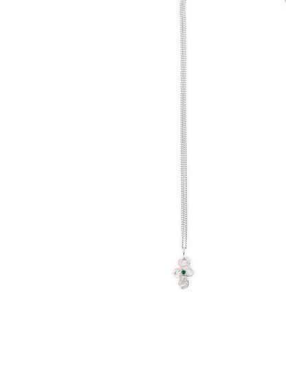 Cross pendant with stone