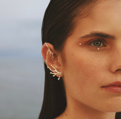 Water Reflections earcuff earrings