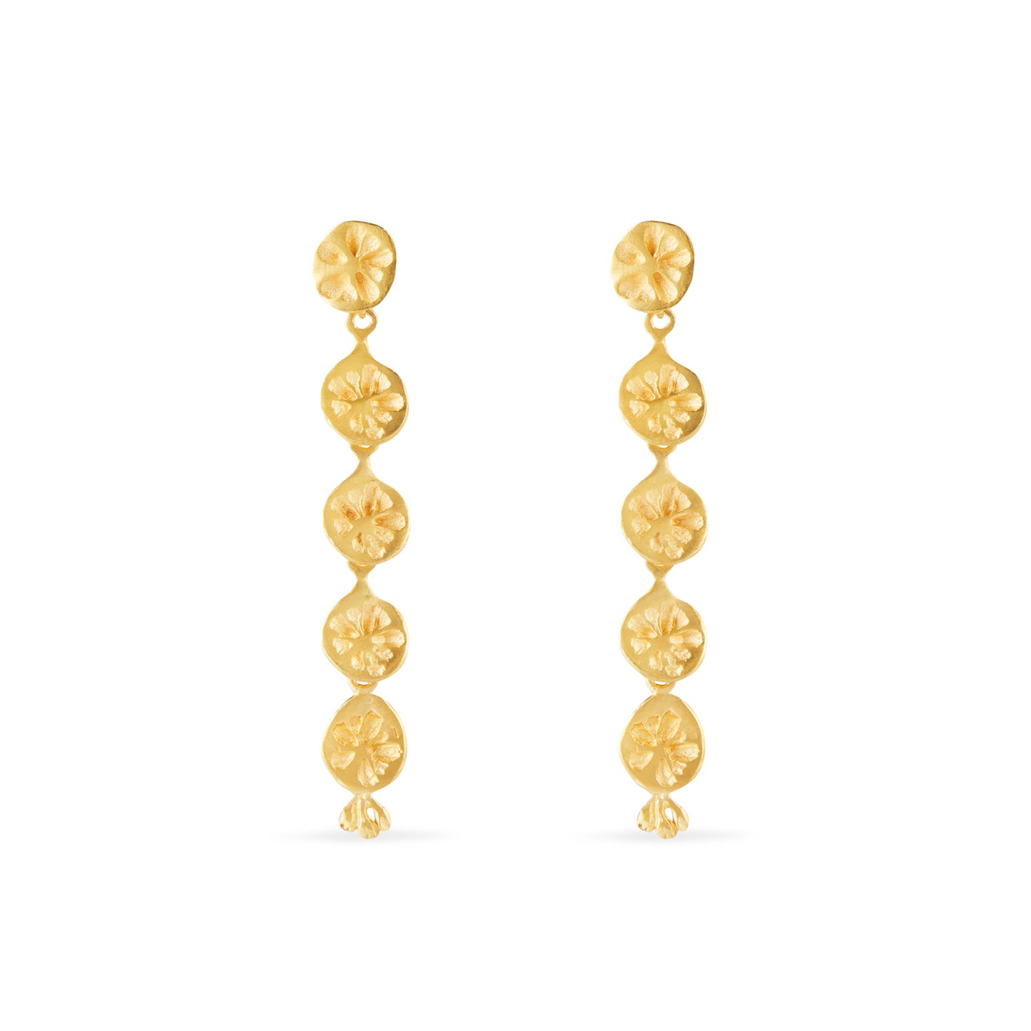 Long articulated earrings Hug