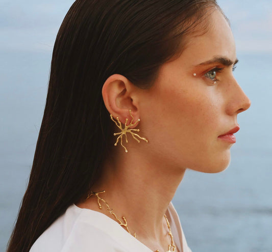 Brincos Coral Luminoso