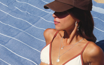 Long necklace Water on the Body (mother-of-pearl shell with star)