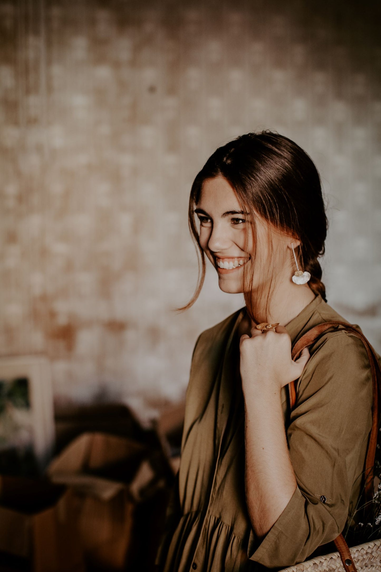 Brincos longos Poppy