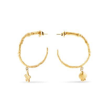 Argolas XL com berloques, Pôr do Sol